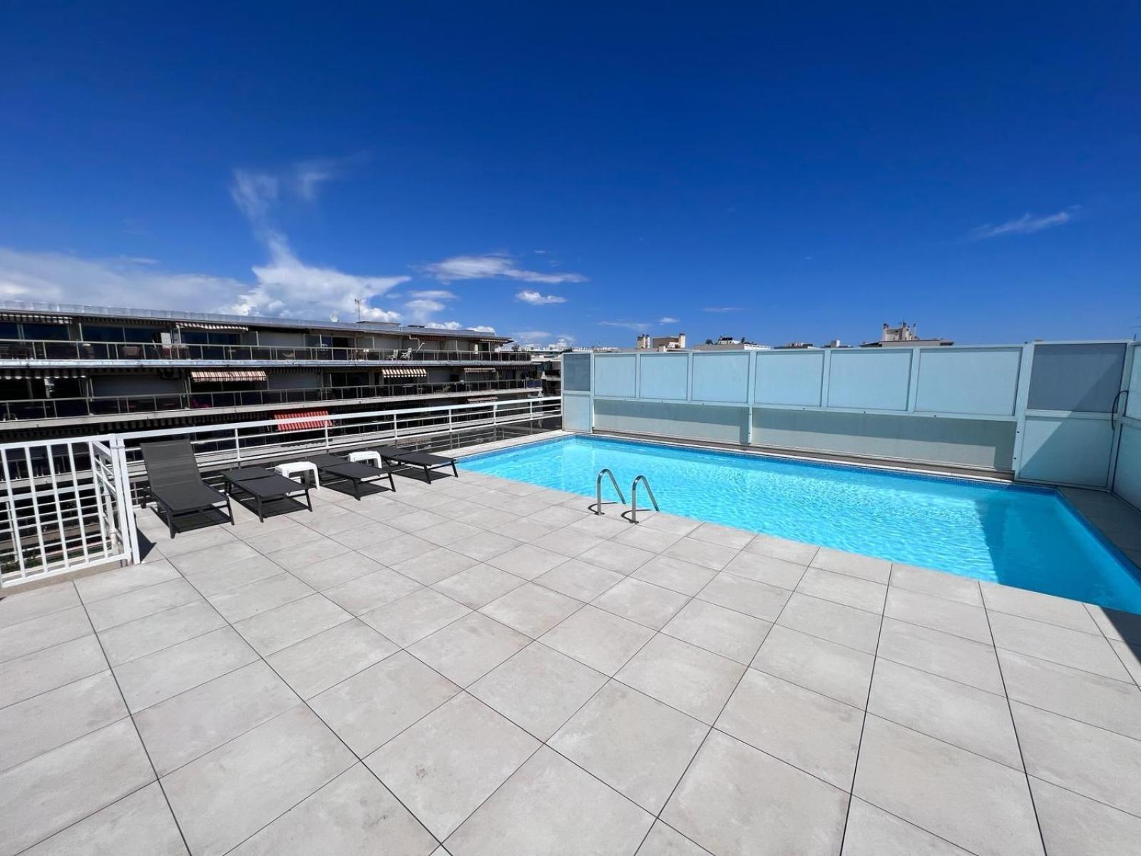 Villa D'Este - Apt 4 Prs - Clim - 300M Plage - Piscine-Parking En Option Juan-les-Pins Buitenkant foto